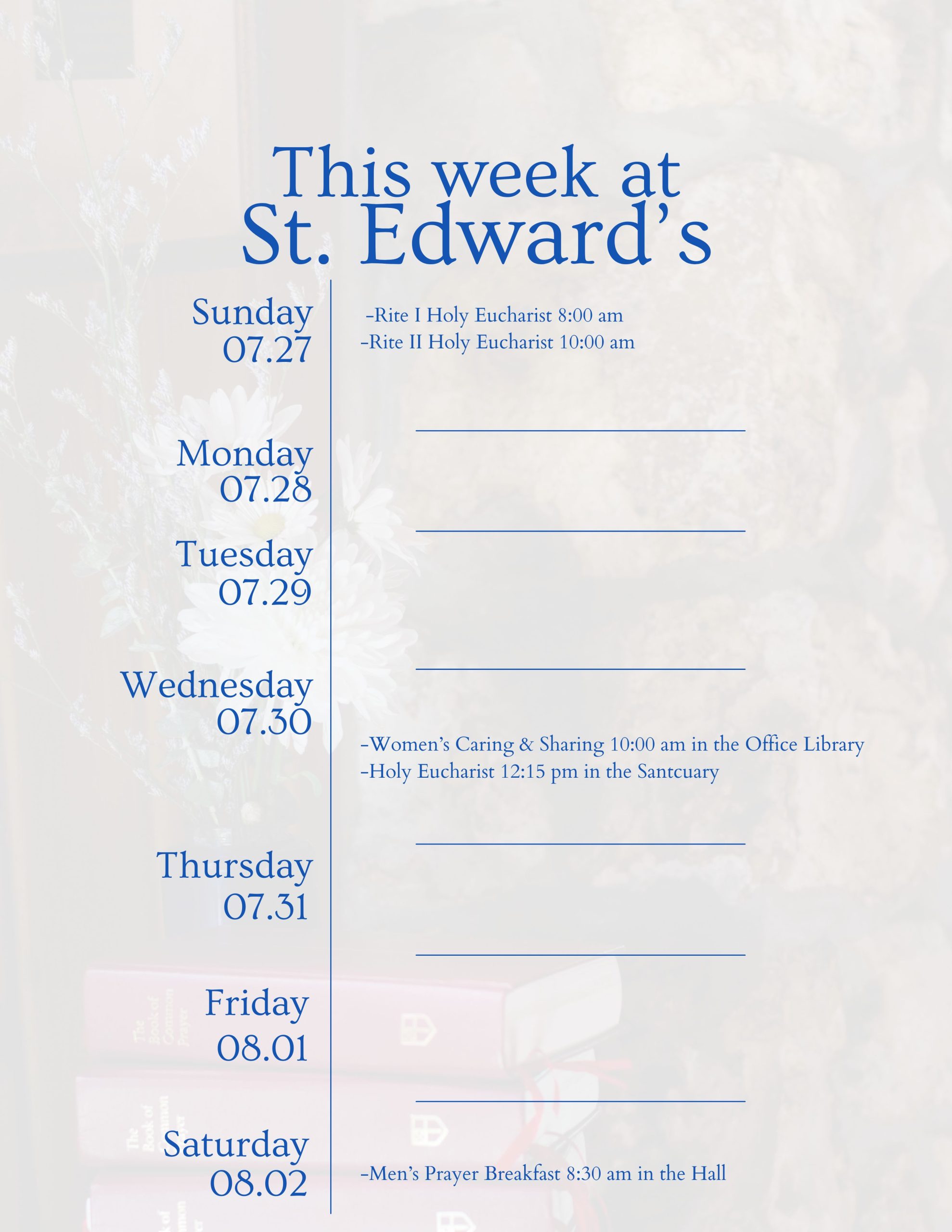 _07-27-2025 Weekly Calendar