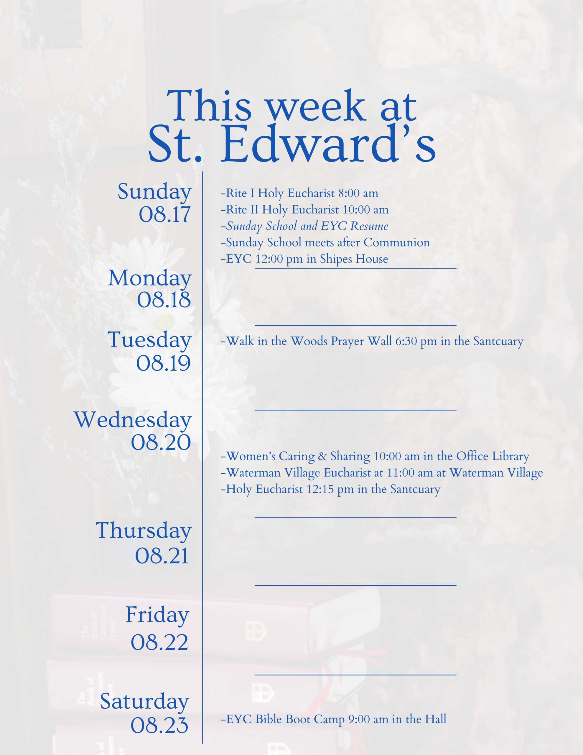 08-17-2025 Weekly Calendar