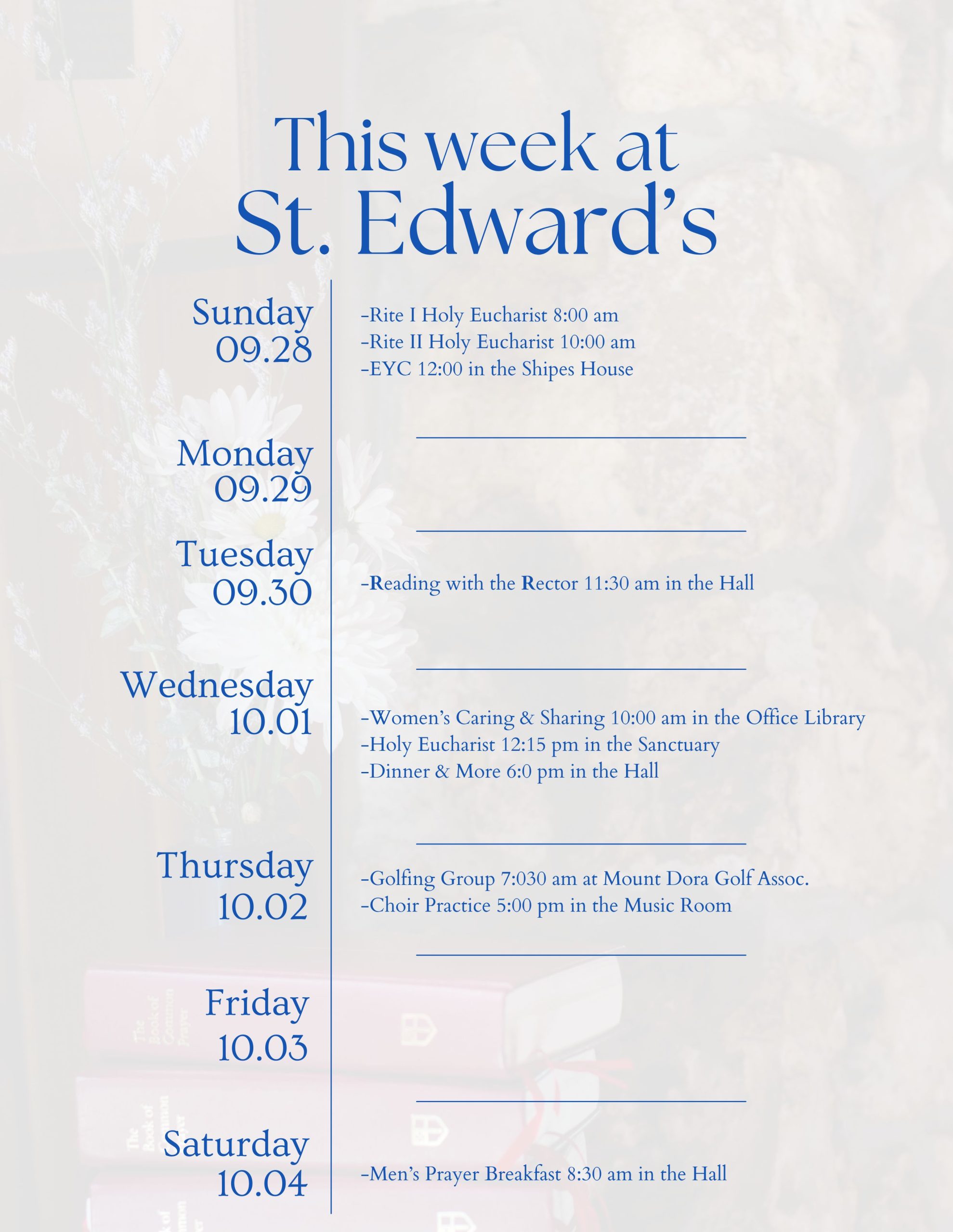09-28-2025 Weekly Calendar
