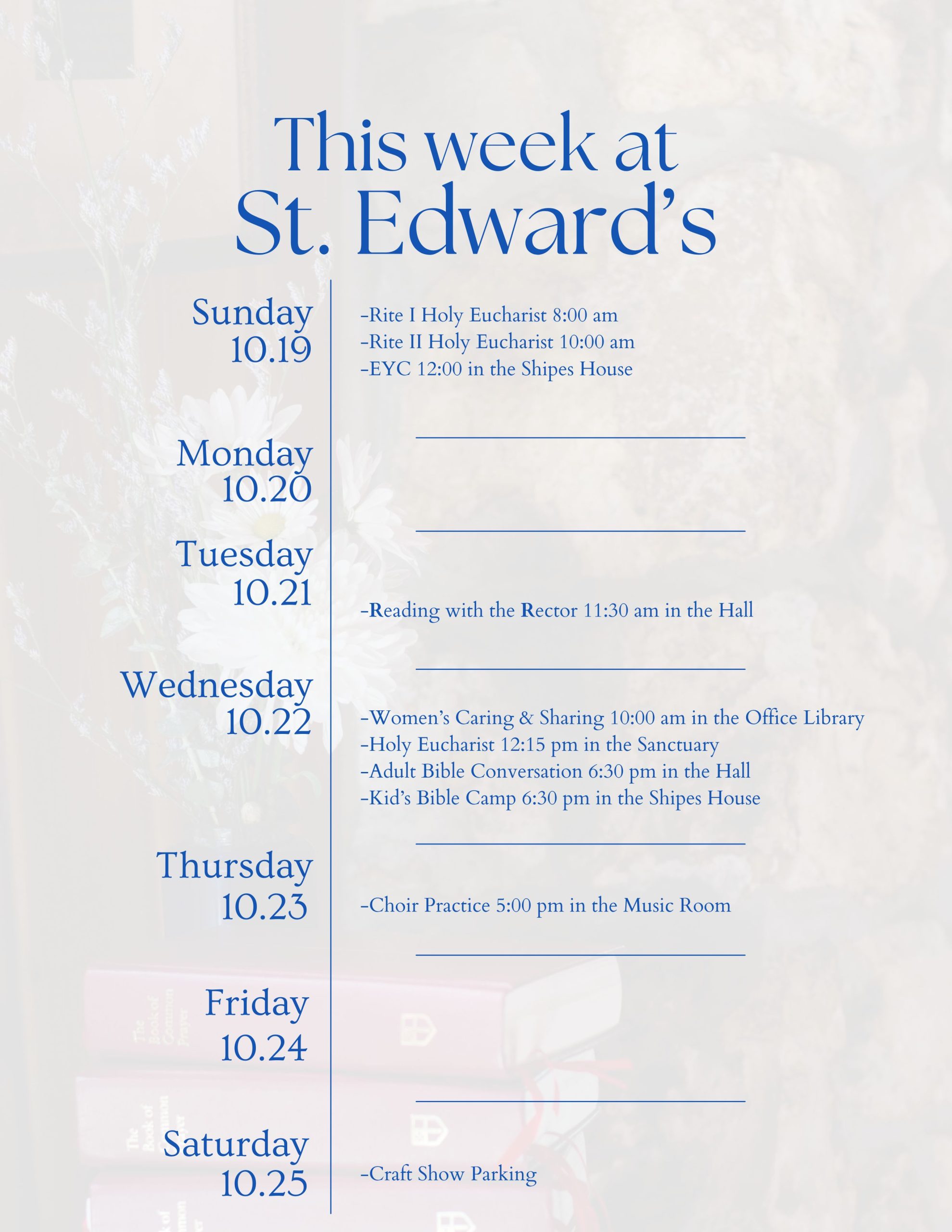 10-19-2025 Weekly Calendar