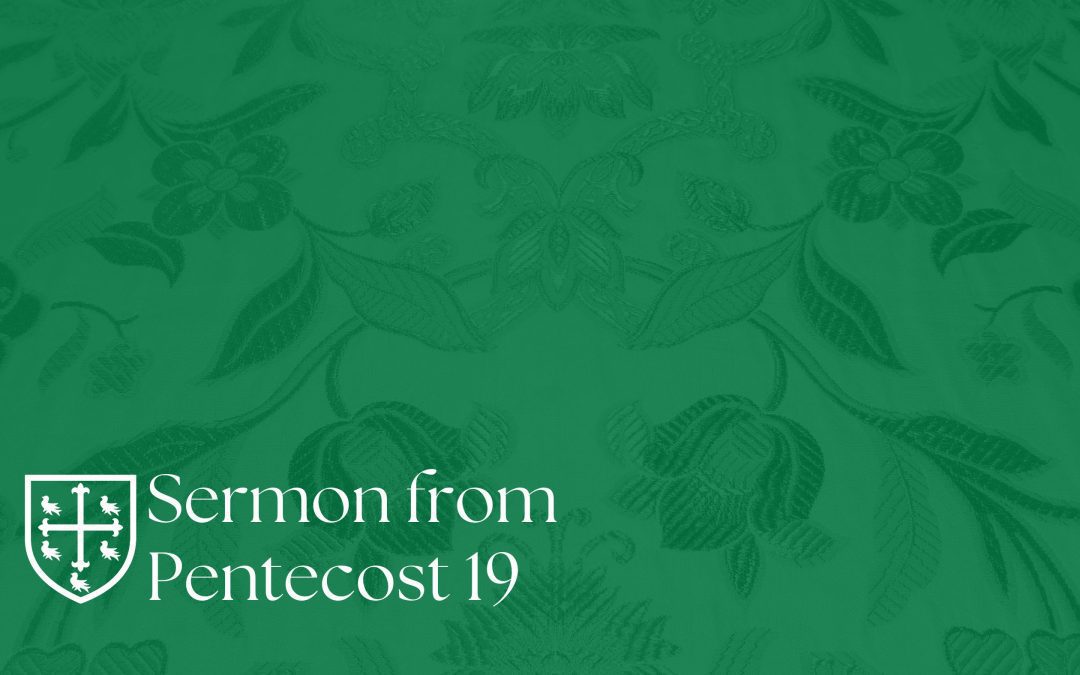 Pentecost 19 – Sermon