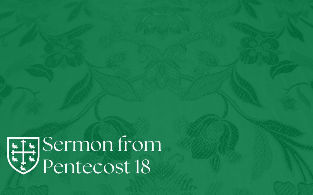 Pentecost 18 – Sermon